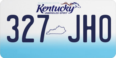 KY license plate 327JHO