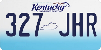 KY license plate 327JHR
