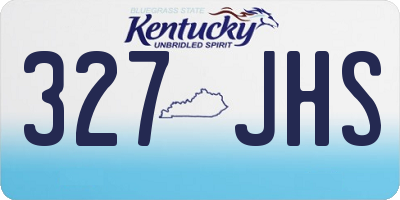 KY license plate 327JHS