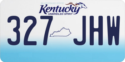 KY license plate 327JHW