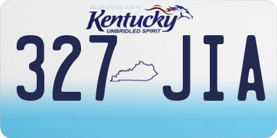 KY license plate 327JIA