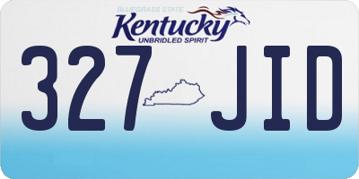KY license plate 327JID
