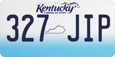 KY license plate 327JIP