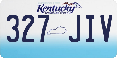 KY license plate 327JIV