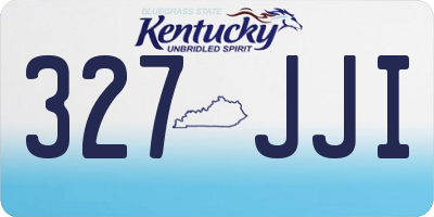 KY license plate 327JJI