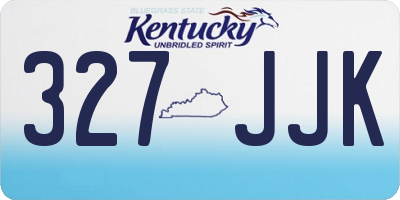 KY license plate 327JJK