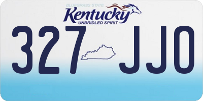 KY license plate 327JJO
