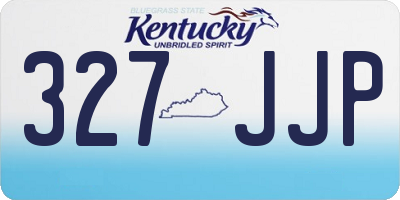 KY license plate 327JJP