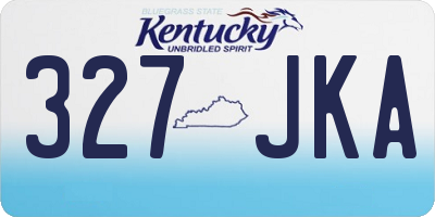 KY license plate 327JKA