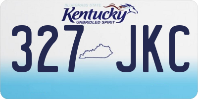 KY license plate 327JKC