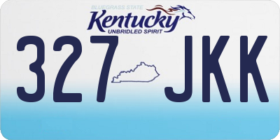 KY license plate 327JKK
