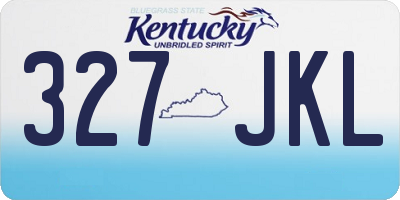 KY license plate 327JKL