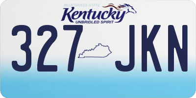 KY license plate 327JKN