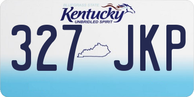 KY license plate 327JKP