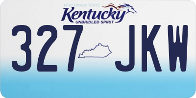 KY license plate 327JKW
