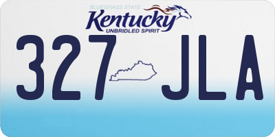 KY license plate 327JLA