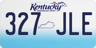 KY license plate 327JLE