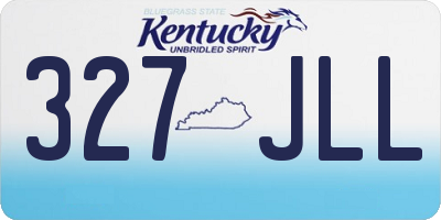 KY license plate 327JLL