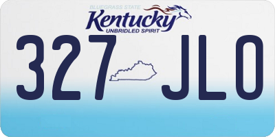 KY license plate 327JLO