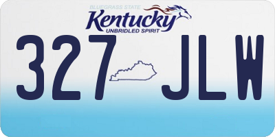 KY license plate 327JLW