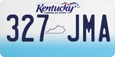 KY license plate 327JMA