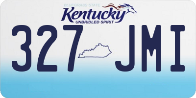 KY license plate 327JMI