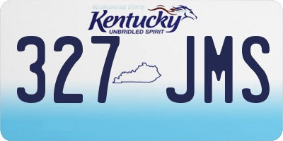 KY license plate 327JMS