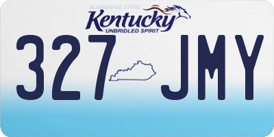 KY license plate 327JMY