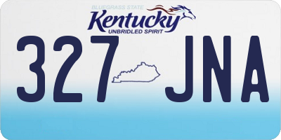 KY license plate 327JNA