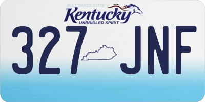 KY license plate 327JNF