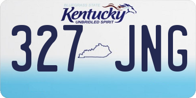 KY license plate 327JNG