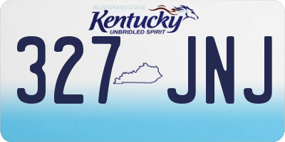 KY license plate 327JNJ