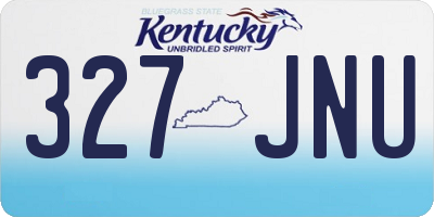 KY license plate 327JNU