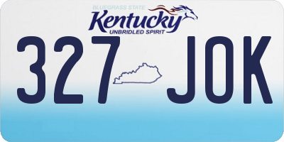 KY license plate 327JOK