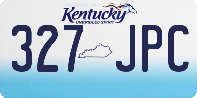 KY license plate 327JPC