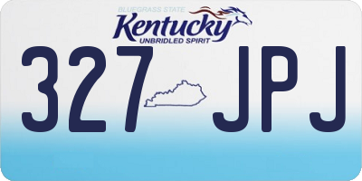 KY license plate 327JPJ