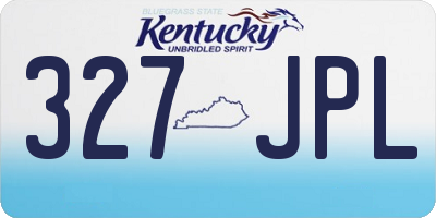 KY license plate 327JPL