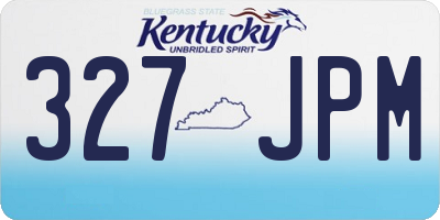 KY license plate 327JPM