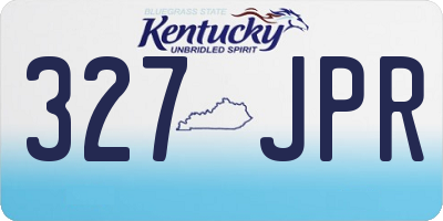 KY license plate 327JPR