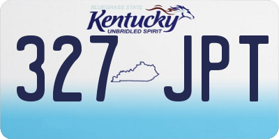 KY license plate 327JPT