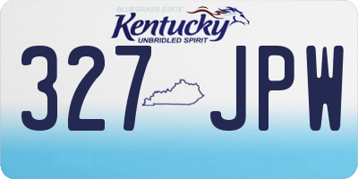 KY license plate 327JPW