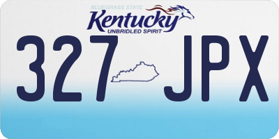 KY license plate 327JPX