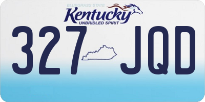 KY license plate 327JQD