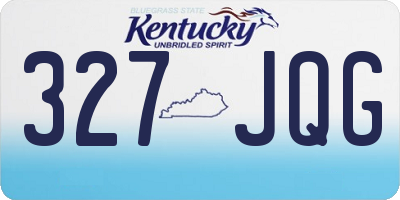 KY license plate 327JQG