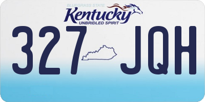 KY license plate 327JQH