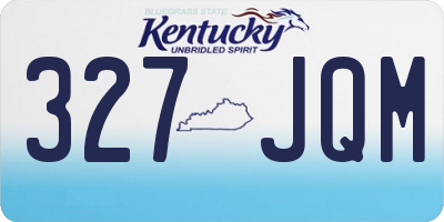 KY license plate 327JQM