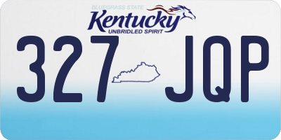 KY license plate 327JQP