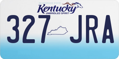KY license plate 327JRA