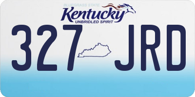 KY license plate 327JRD