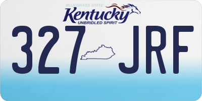 KY license plate 327JRF